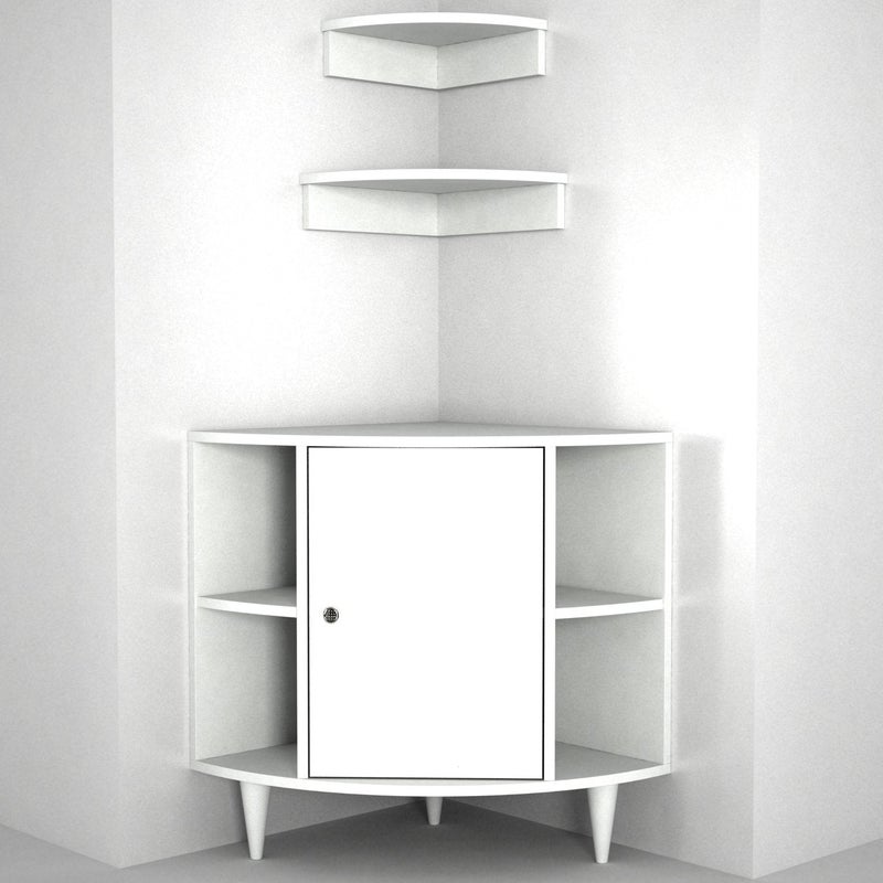Home Canvas, Roxy Coffee Corner Cabinet White - Image 5